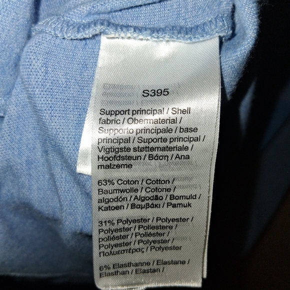 Lacoste Men's Crocodile Print Crew Neck Stretch Organic Cotton T-Shirt Blue XL - Picture 6 of 7